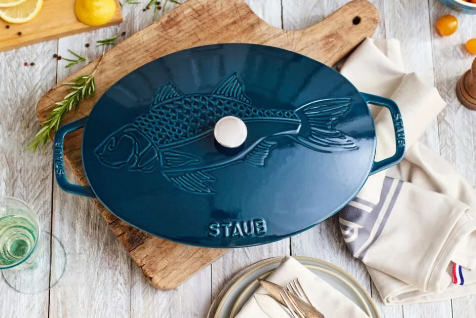 Køkkenartikler<Staub Specialities Ovnfad Fisk 33 cm, Støbejern