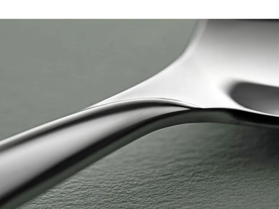 Bestik<Gense Spiseske Twist 19 cm Blankt stål
