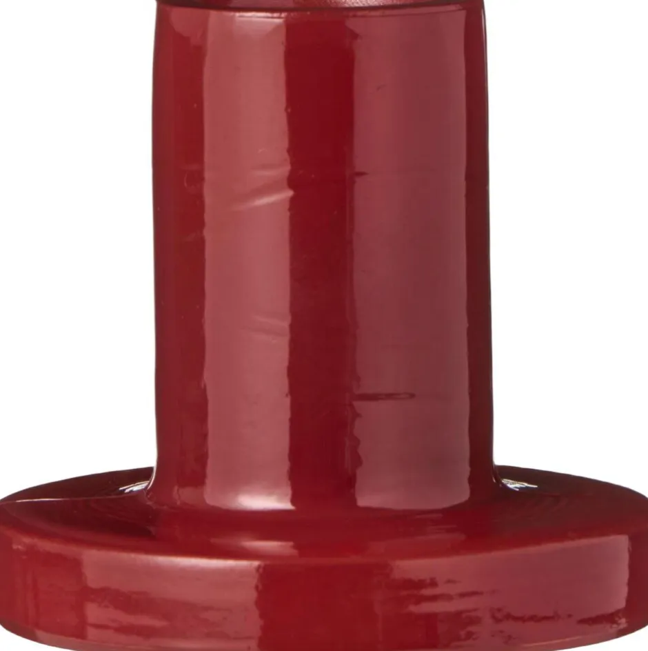 Lys & Lysestager<Ib Laursen Stage glas t/2,2 cm lys rød