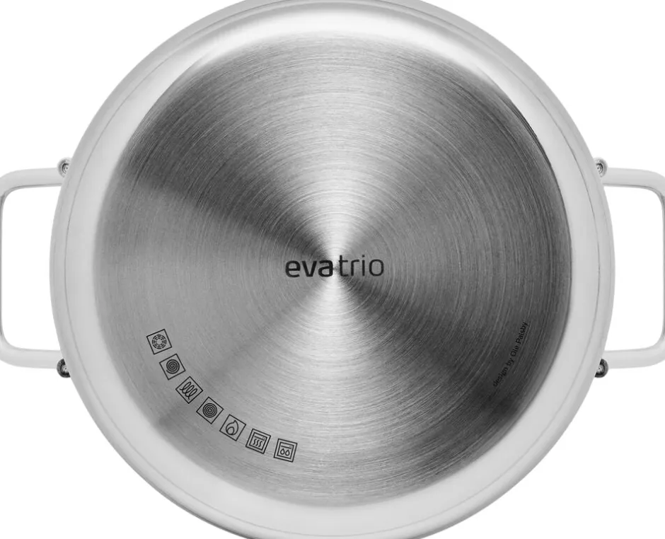 Gryder & Pander<Eva Trio Stainless Steel Gryde 3,6 l keramisk Slip-Let® belægning