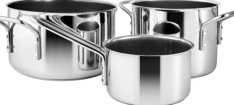 Gryder & Pander<Eva Trio Stainless Steel Grydesæt 3 stk. 1,1 l 2,2 l 3,6 l keramisk S