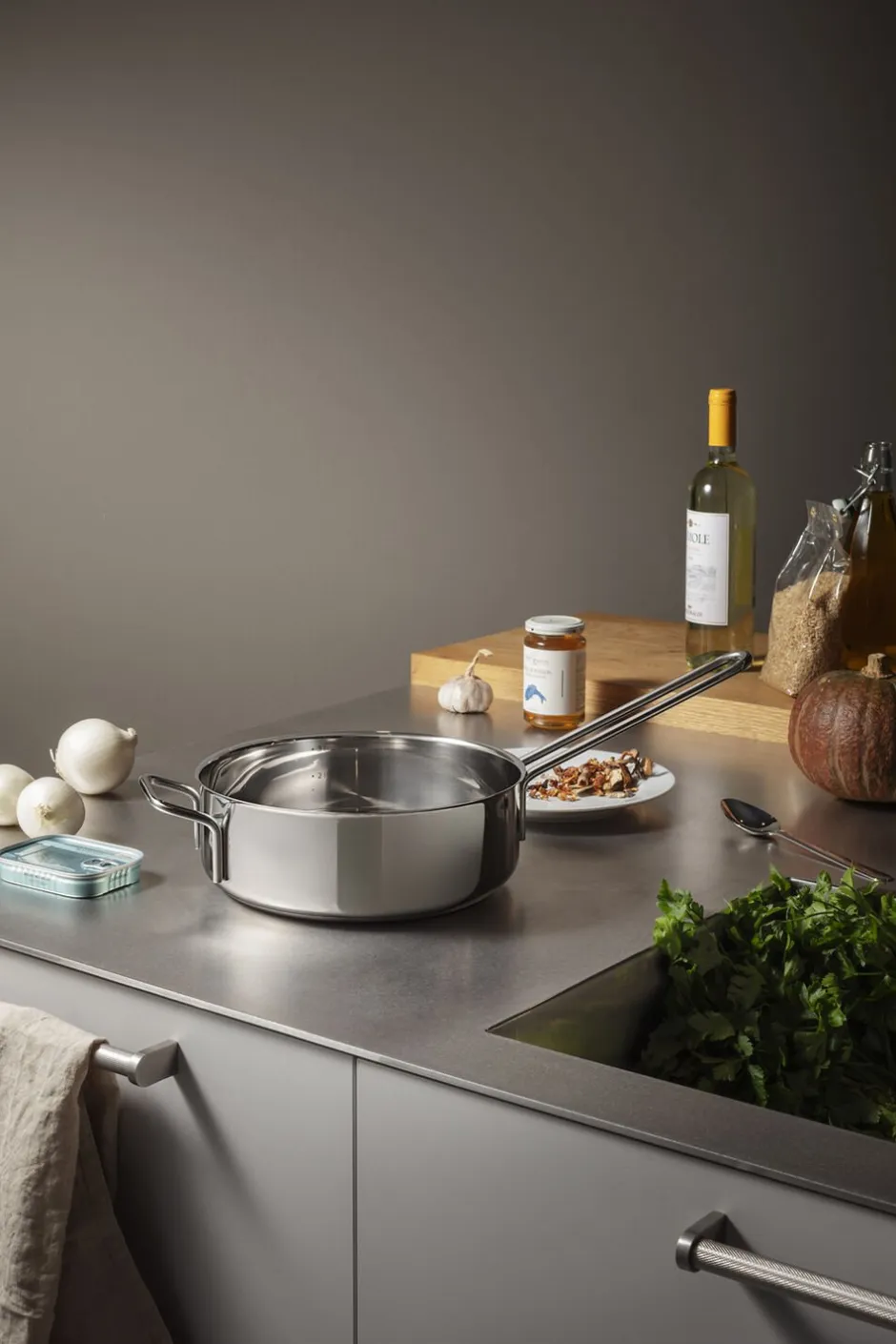 Gryder & Pander<Eva Trio Stainless Steel Sauterpande 24 cm