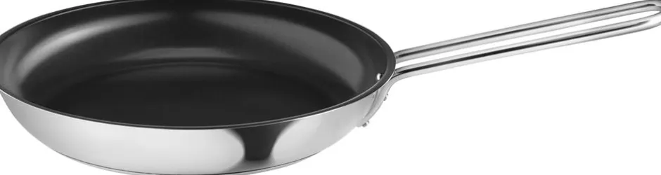 Gryder & Pander<Eva Trio Stainless Steel Stegepande 24 cm keramisk Slip-Let® belægnin