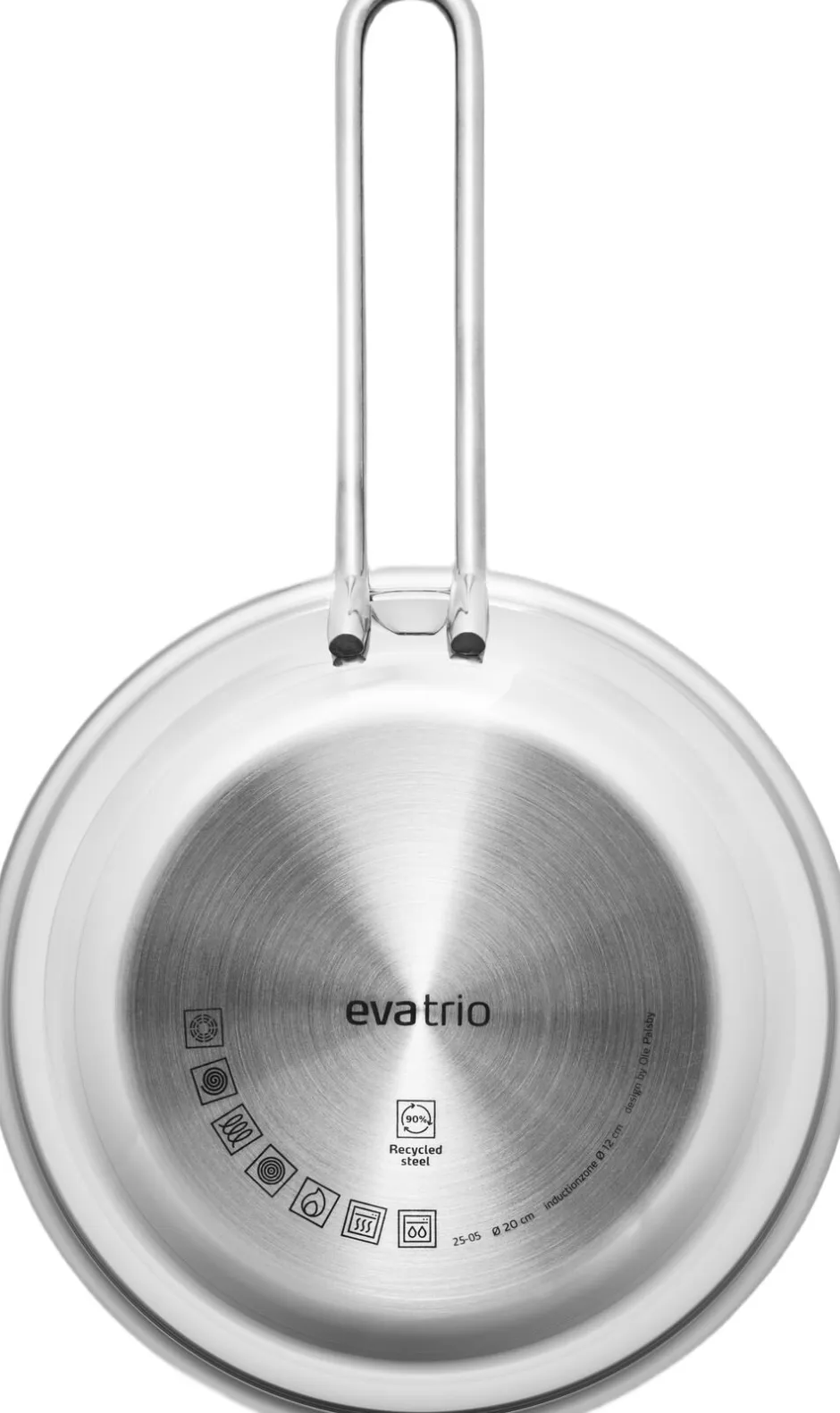 Gryder & Pander<Eva Trio Stainless Steel Stegepande 20 cm steel base