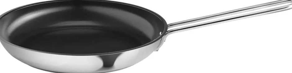 Gryder & Pander<Eva Trio Stainless Steel Stegepande 28 cm keramisk Slip-Let® belægnin
