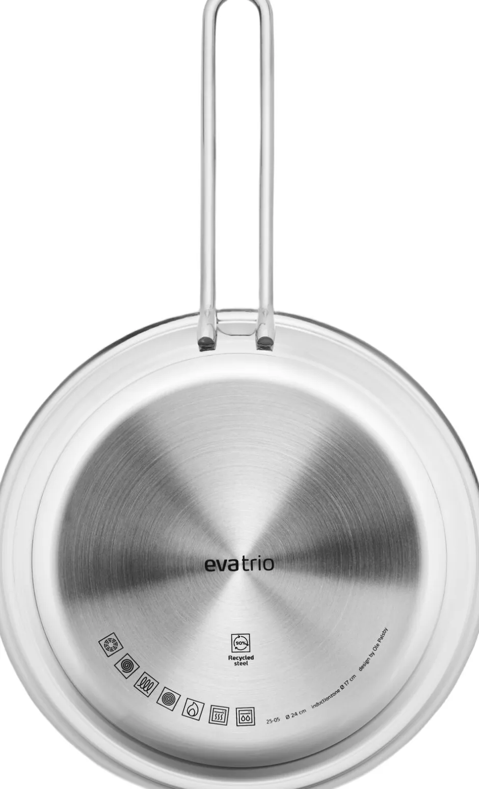 Gryder & Pander<Eva Trio Stainless Steel Stegepande 24 cm steel base