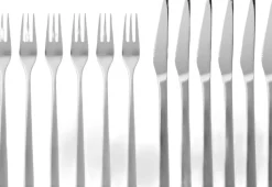 Bestik<Gense Steakbestik/grillbestik Fuga 12 dele Mat/Blankt stål