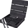 Bestik<Gense Steakbestik/grillbestik Old Farmer black 12 dele Sort/Stål