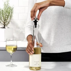 Bar & Vin<OXO SteeL Selvlukkende Vinprop, x2