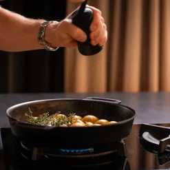 Gryder & Pander<Gastrotools Stegepande – Carbonstål – Dobbelthåndtag