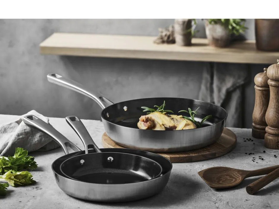 Gryder & Pander<Pillivuyt Gourmet Stegepande keramisk non-stick Divette 28 cm Rustfrit stål