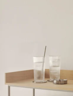 Bar & Vin<Stelton genanvendelige sugerør 4 Stk steel