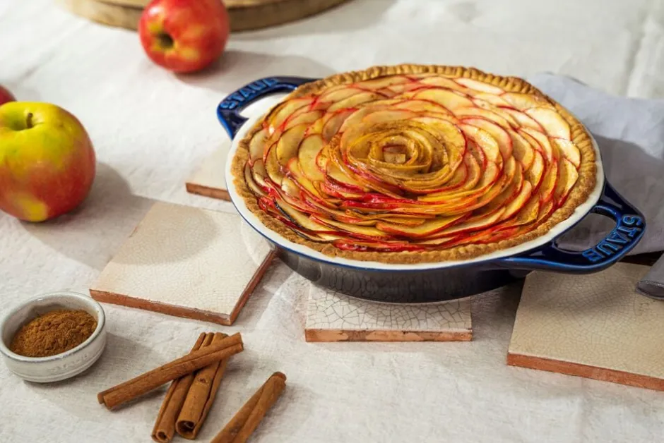 Bageartikler<Staub Stentøj Tærtefad 24 cm, Keramisk