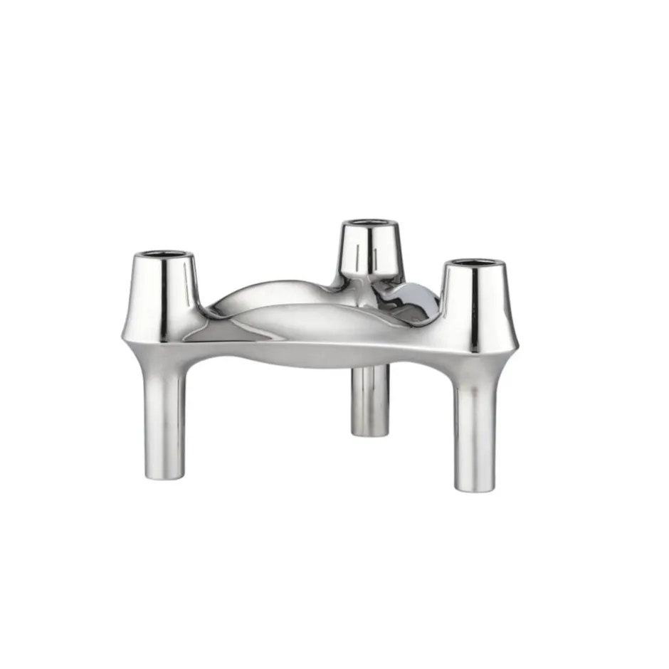 Lys & Lysestager<STOFF Nagel ® BMF stage krom