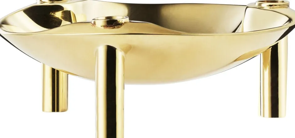 Lys & Lysestager<STOFF Nagel ® Bowl/skål messing