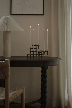 Lys & Lysestager<STOFF Nagel candle holder/stage set with 3 pcs - bronzed bra