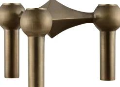 Lys & Lysestager<STOFF Nagel candle holder/stage - bronzed brass/bronzeret me