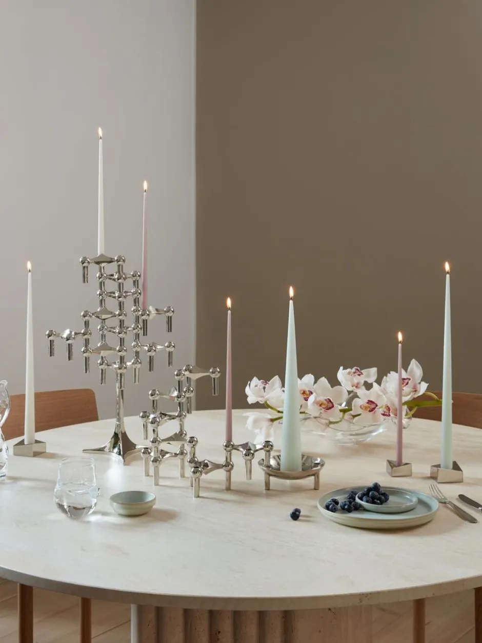 Lys & Lysestager<STOFF Nagel ® lysestage krom