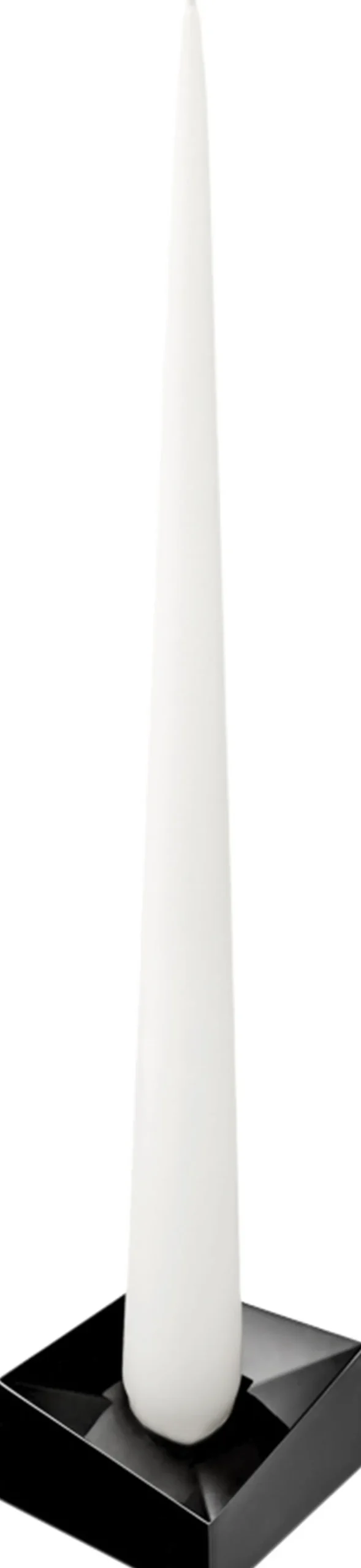 Lys & Lysestager<STOFF Nagel reflect candle holder, large - black chrome/sort