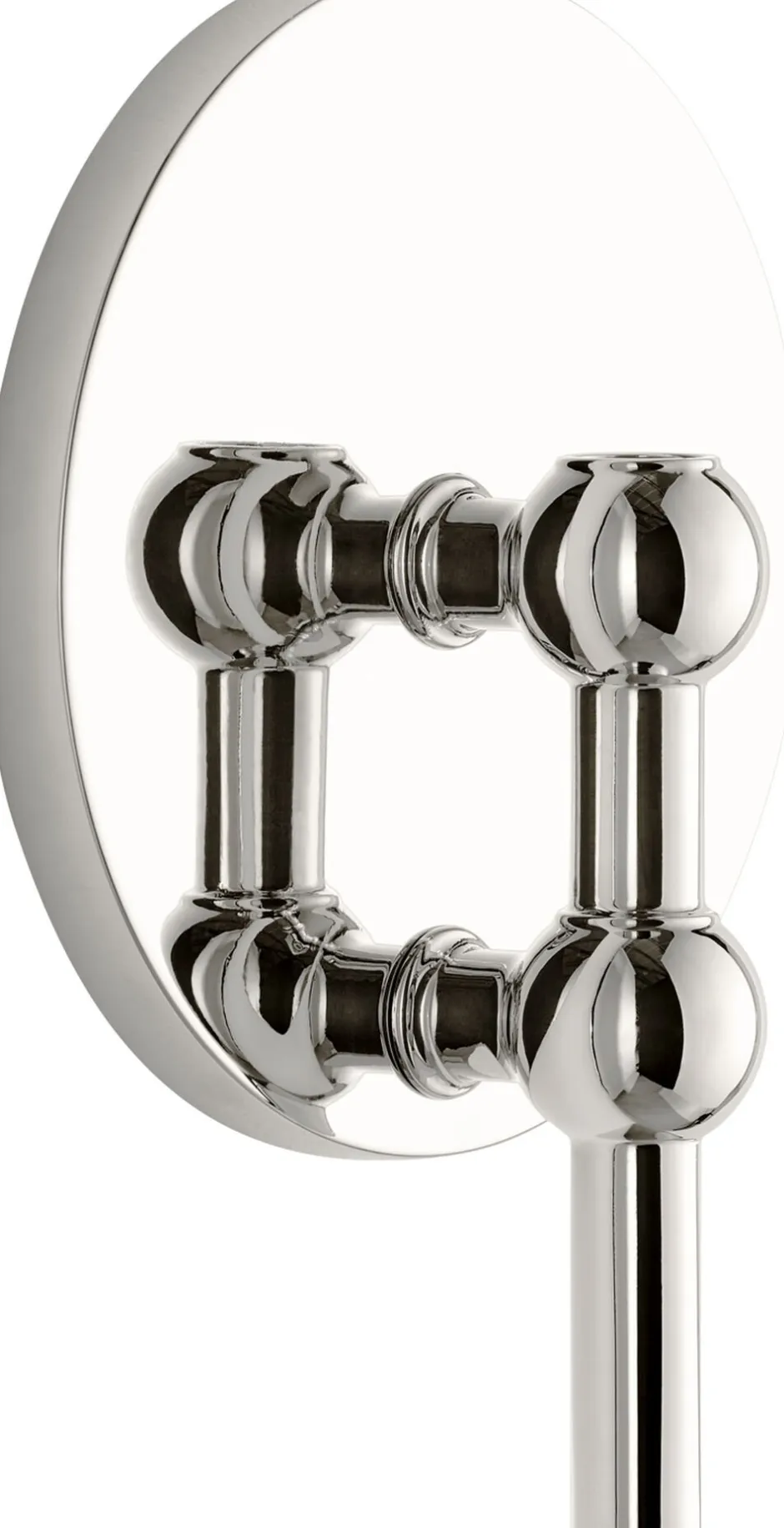 Lys & Lysestager<STOFF Nagel wall hanger - chrome