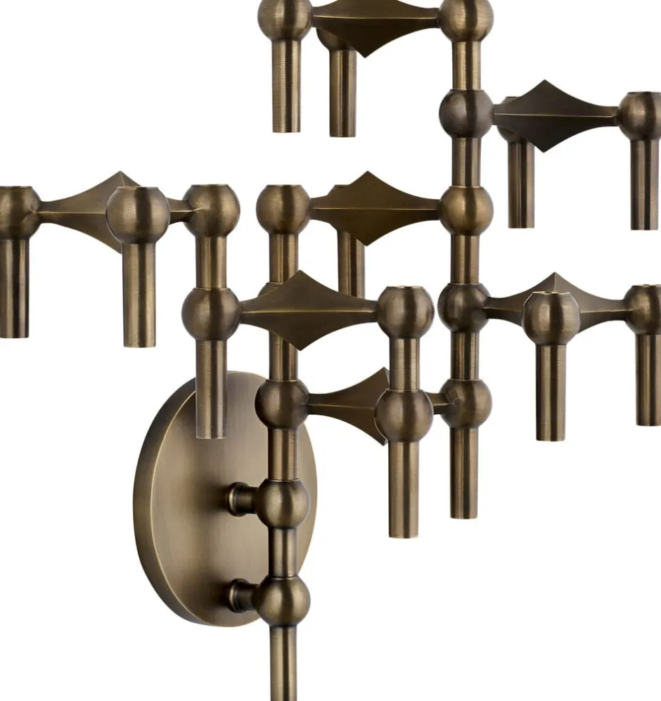 Lys & Lysestager<STOFF Nagel wall hanger - bronzed brass/bruneret messing