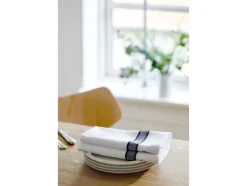 Tekstiler Til Borddækning<Pillivuyt Stofserviet 45 x 45 cm Grøn/Hvid 100% ny bomuld