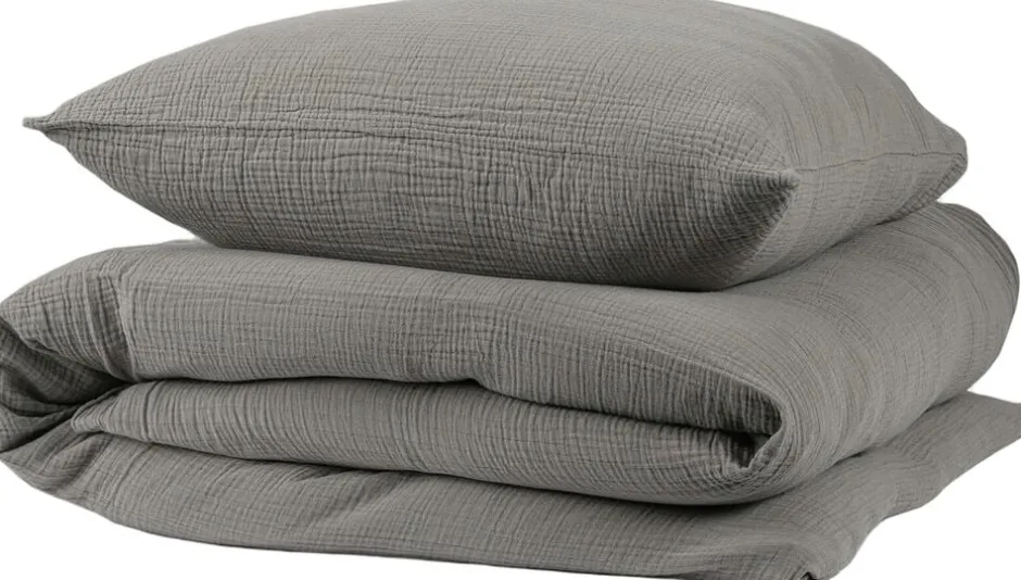 Sengetøj & Lagner<Magasin du Nord Collection Stonewashed muslin sengesæt Shadow