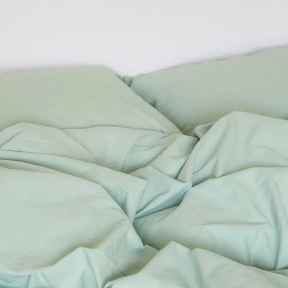 Sengetøj & Lagner<Sekan Stonewashed percale sengesæt Grøn