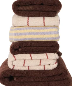 Håndklæder<Magasin du Nord Collection Stripe GOTS Baked clay