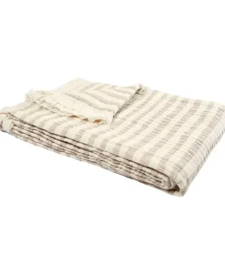 Sengetæpper<Magasin du Nord Collection Stripe throw Beige