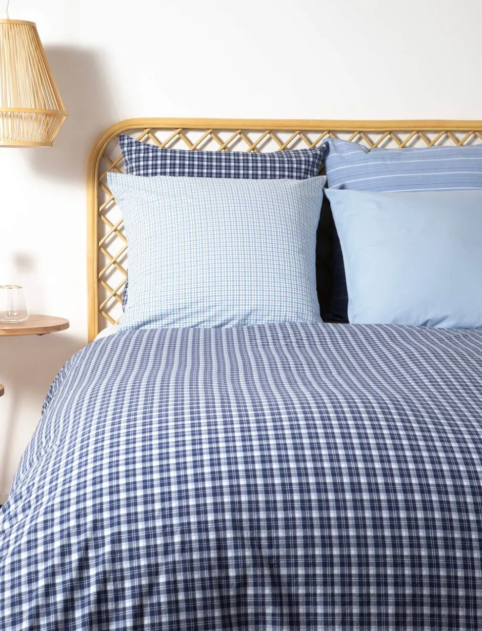 Sengetøj & Lagner<Magasin du Nord Collection Stripe washed percale Blue/white
