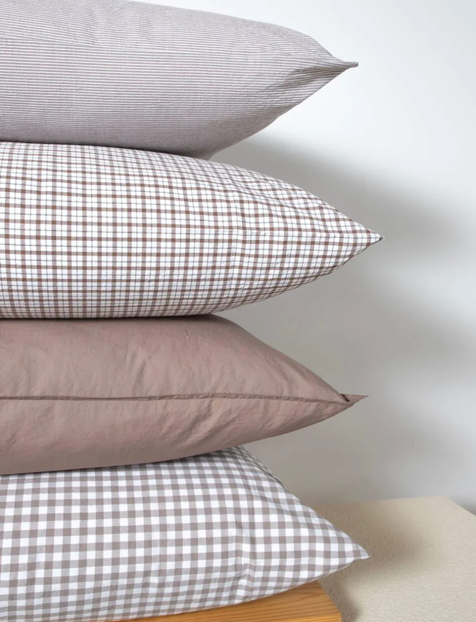Sengetøj & Lagner<Magasin du Nord Collection Stripe washed sængesæt Brown/white