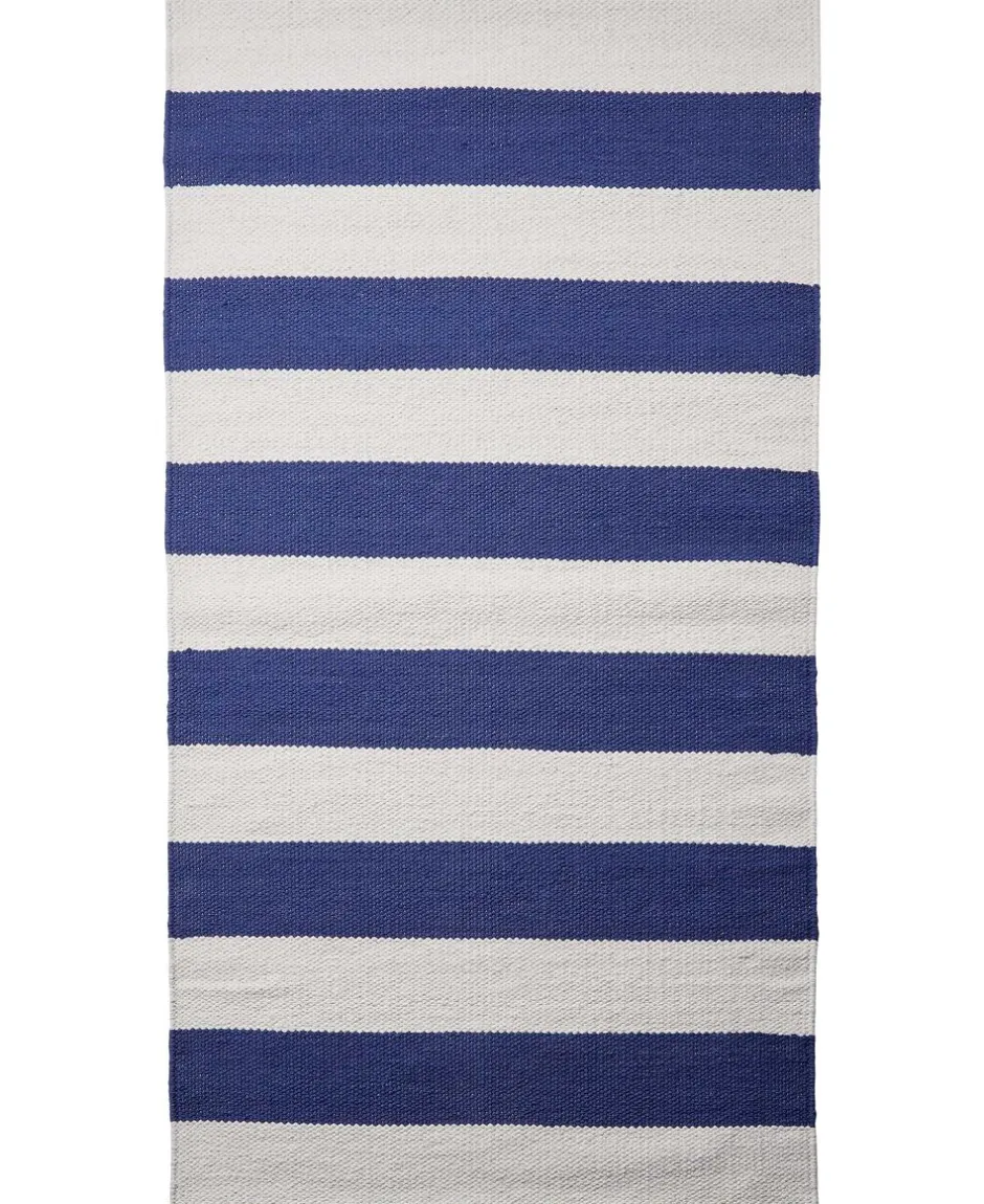 Gulvtæpper<Magasin du Nord Collection stripe/, tæppe Blå-hvid
