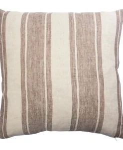 Puder<Magasin du Nord Collection STRIPE/TAUPE, PYNTEPUDE 48x48 CM
