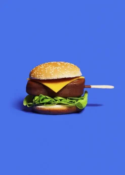 Plakater & Rammer<Poster & Frame Super Mercat - Magnum burger Flerfarvet
