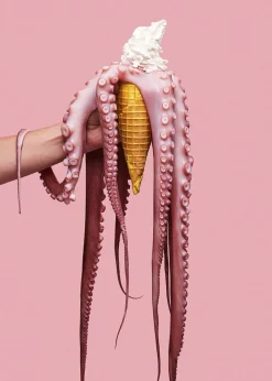 Plakater & Rammer<Poster & Frame Super Mercat - Octopus ice cream Flerfarvet