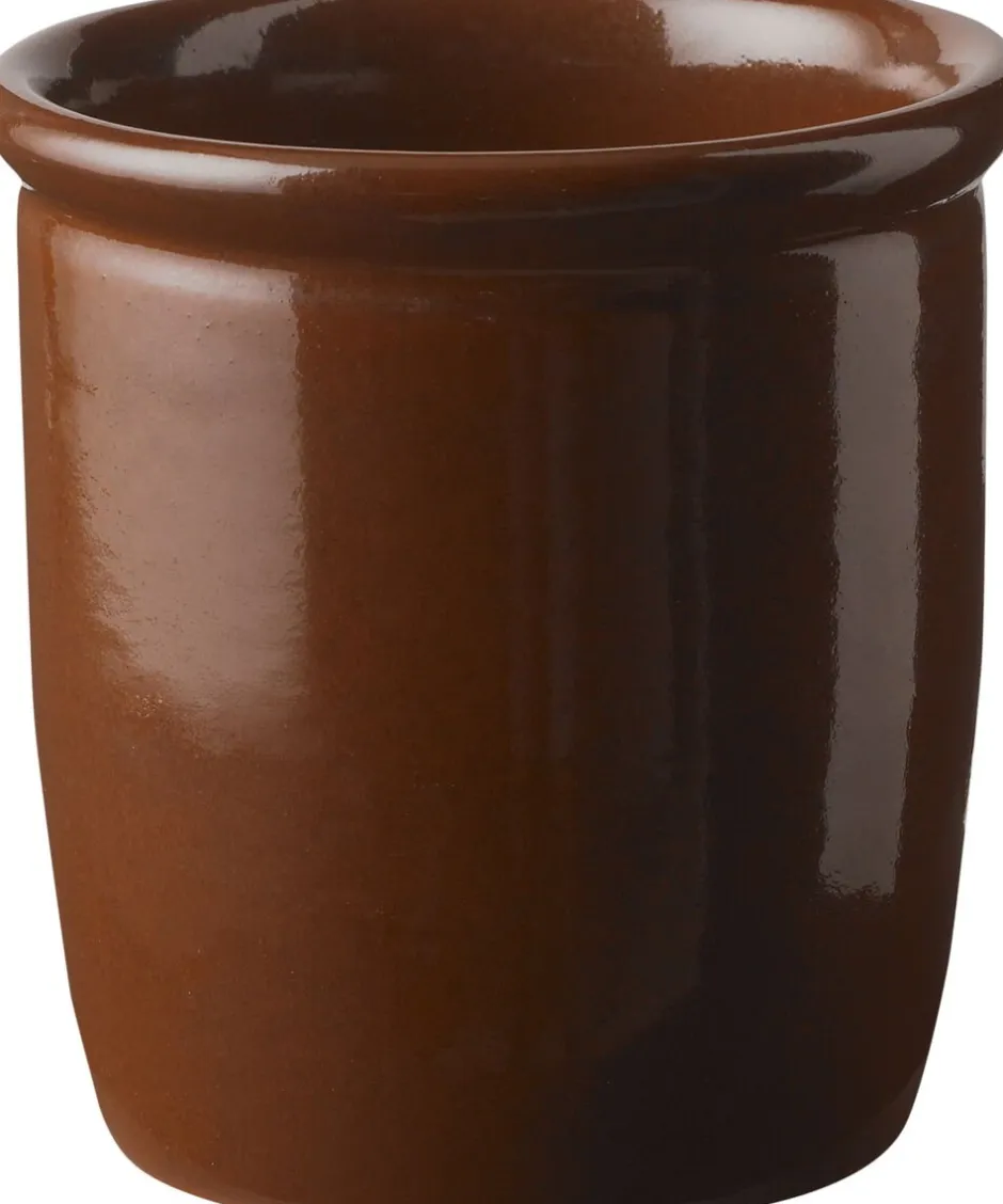 Opbevaring<Knabstrup Keramik Syltekrukke, brun, 1 l Terracotta