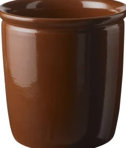 Opbevaring<Knabstrup Keramik Syltekrukke, brun, 1 l Terracotta