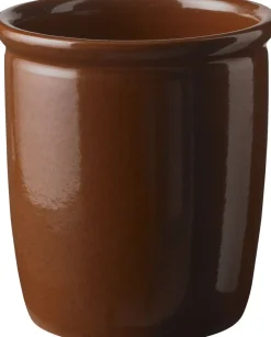 Opbevaring<Knabstrup Keramik Syltekrukke, brun, 1 l Terracotta