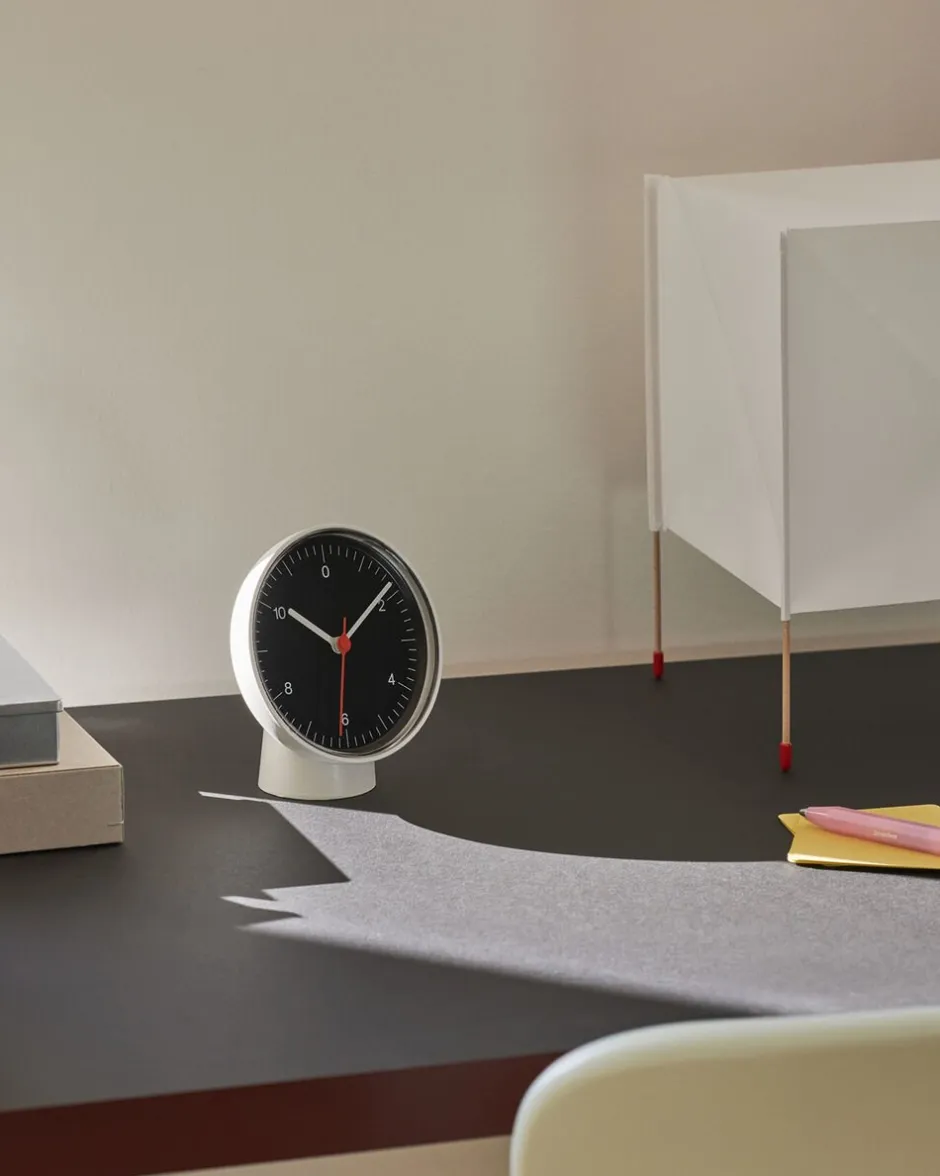 Ure & Vejrstationer<Hay Table Clock-White_