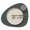 Tekstiler Til Borddækning<LIND DNA TABLE MAT CURVE L (37x44cm) NUPO anthracite