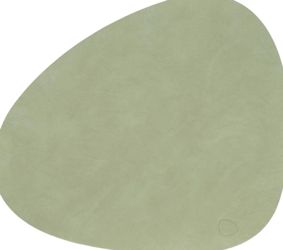 Tekstiler Til Borddækning<LIND DNA TABLE MAT CURVE L 37X44CM NUPO olive green