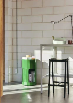 Møbler<Hay Taburete 8 Bar stool Low Black powd