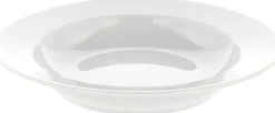 Tallerkener<Pillivuyt Tallerken dyb med fane Eventail 22 cm Hvid