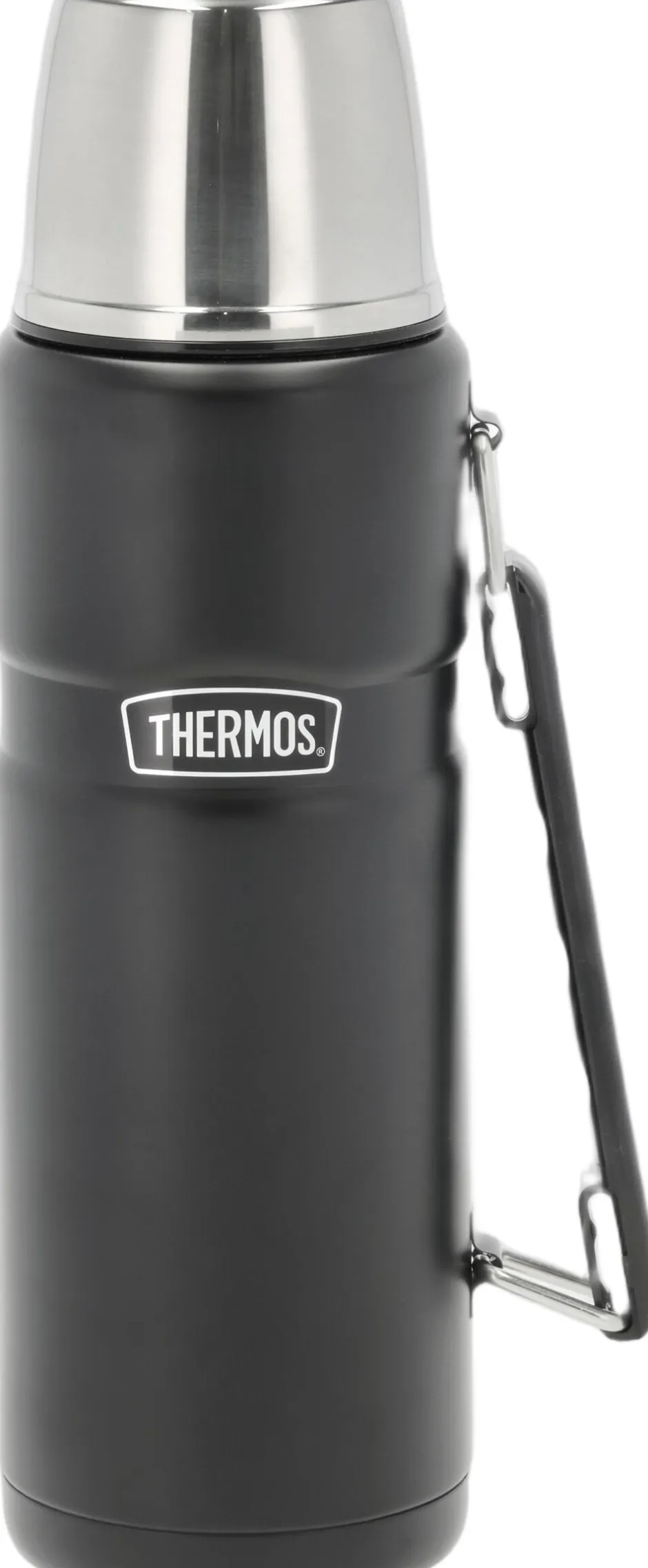 Opbevaring<Thermos Termoflaske Stainless King 1,2 liter Sort Rustfrit stål