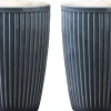 Kopper & Krus<Pillivuyt Termokrus Plissé 25 cl 8 x 12 cm 2 stk. Midnight Blue