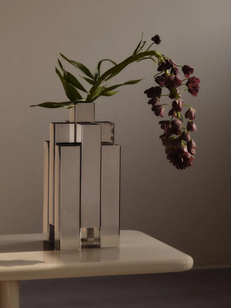 Vaser & Urtepotteskjulere<Ferm Living Tessera Vase - 3x3 - Mirror Polished
