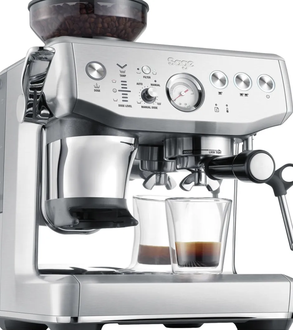 Kaffe & Te<SAGE The Barista Express Impress Brushed Steel