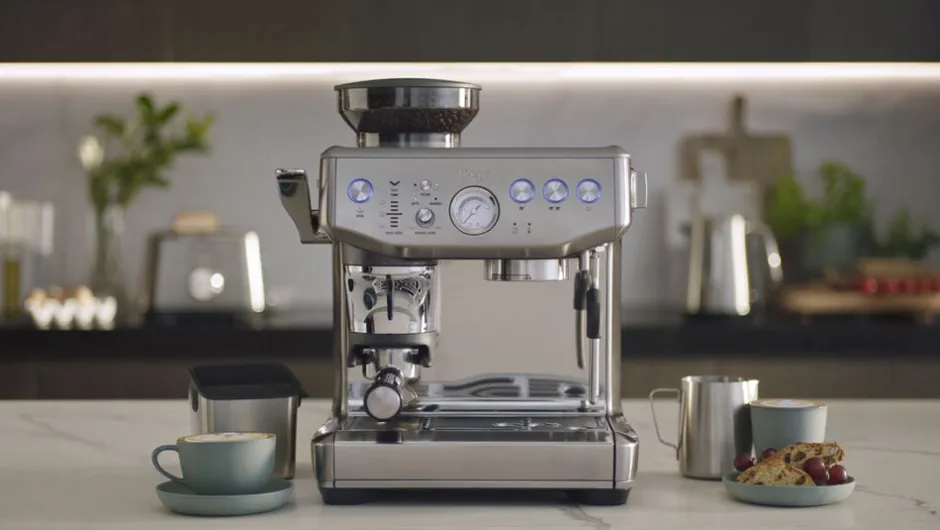 Kaffe & Te<SAGE The Barista Express Impress Brushed Steel