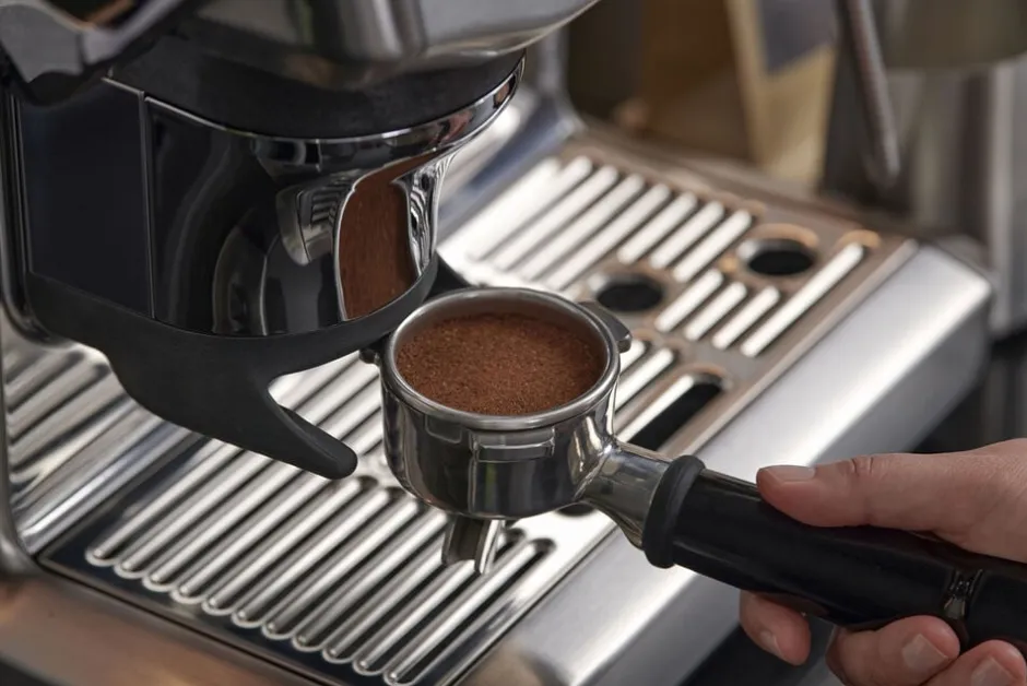 Kaffe & Te<SAGE The Barista Express Impress Brushed Steel